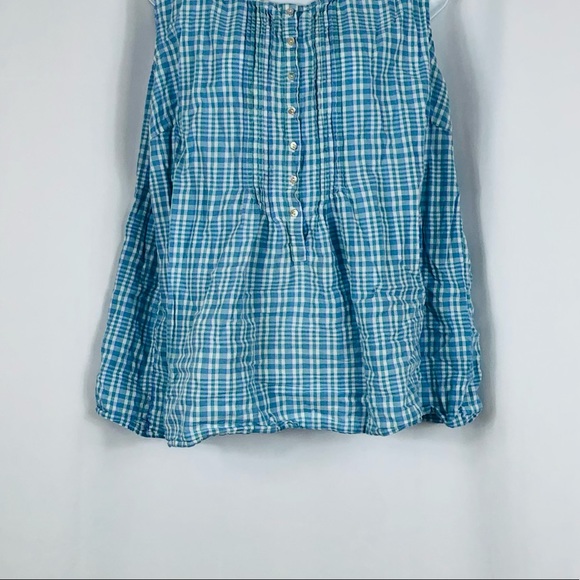 Preswick & Moore Cotton mother of pearl button front tank top 3X - Picture 6 of 14